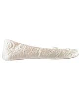Isotoner Women's Satin with Rhinestones Ballerina Slipper, Online Only