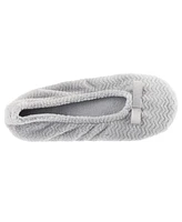 Isotoner Signature Women's Chevron Micro Terry Ballerina Slipper