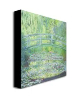 Claude Monet 'Waterlily Pond-The Bridge Ii' Canvas Art - 18" x 18"