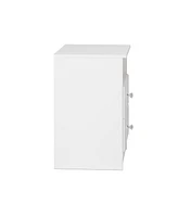Prepac Astrid 2-Drawer Nightstand with Acrylic Knobs