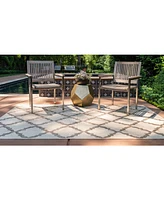 Bayshore Home Outdoor Pashio Pas5 Beige 8' x 11' 4" Area Rug