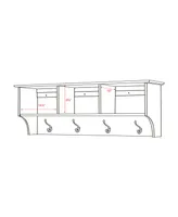 Prepac Entryway Cubbie Shelf