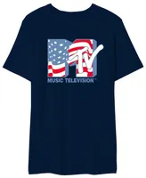 Mtv Men's American Flag Tee