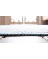 Bayshore Home Outdoor Pashio Pas8 Light Aqua 5' x 8' Area Rug