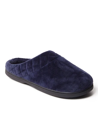Dearfoams Women's Darcy Velour Clog With Quilted Cuff Slippers