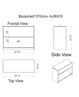 Roxy Junior Loft Bed with Storage Drawers, Bookshelf and Desk