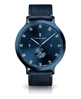 Lilienthal Berlin L1 All Blue Leather Watch 42mm