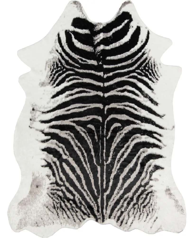 Erin Gates Acadia Aca-1 Zebra 5'3" x 7'10" Area Rug