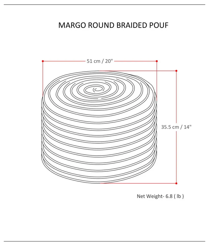 Margo Round Pouf