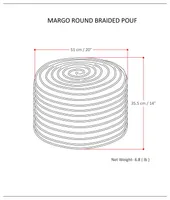 Margo Round Pouf