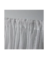 Exclusive Home Itaji Sheer Rod Pocket Top Curtain Panel Pair, 54" x 63"