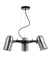 Jonathan Y Loki 22" 3-Light Adjustable Metal Led Pendant