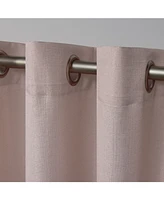 Exclusive Home Loha Linen Grommet Top Window Curtain Panel Pair