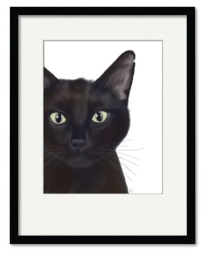 Courtside Market Cat Portrait Of Gus Framed Matted Art Collection