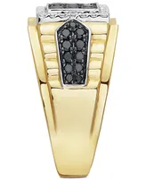 Effy Men's Diamond Cluster Ring (1 ct. t.w.) in 14k Gold & White Gold