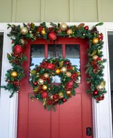 Village Lighting 9' Artificial Christmas Garland with Lights