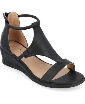 Journee Collection Women's Trayle Wedge Sandals