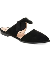 Journee Collection Women's Telulah Bow Slip On Flat Mules