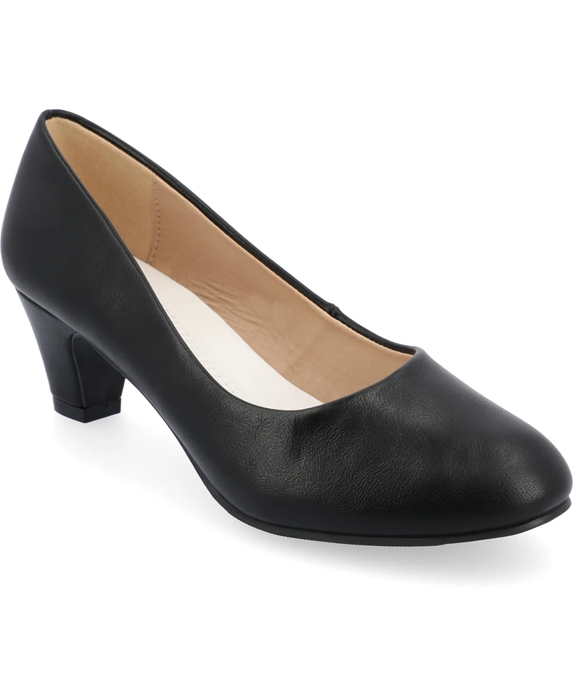 Journee Collection Women's Luu Round Toe Pumps