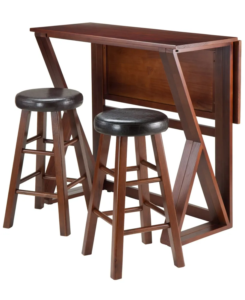 Harrington 3-Piece Drop Leaf High Table