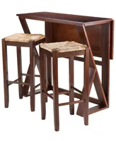 Harrington 3-Piece Drop Leaf High Table