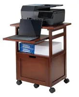 Piper Work Cart/Printer Stand with Key Board