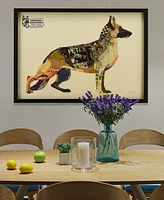 Empire Art Direct 'German Shepherd' Dimensional Collage Wall Art - 25'' x 33''
