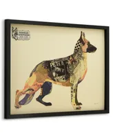 Empire Art Direct 'German Shepherd' Dimensional Collage Wall Art - 25'' x 33''