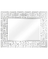 Empire Art Direct Solid Wood Covered with Beveled Antique Mirror Panels - 31" x 40"