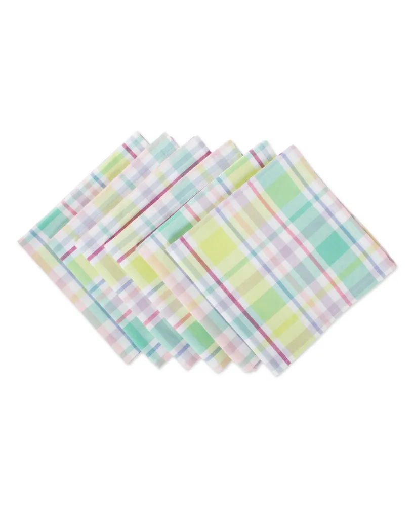 Spring Plaid Napkin, Set of 6