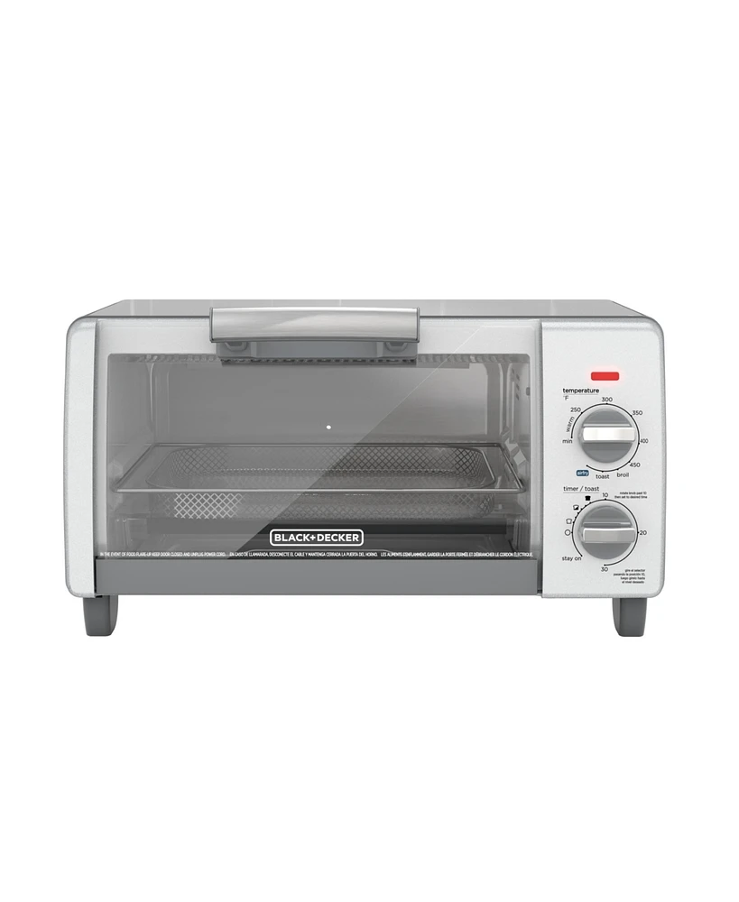 Black & Decker TO1785SG Crisp N' Bake Air Fry 4 Slice Toaster Oven