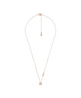 Michael Kors Sterling Silver Cubic Zirconia Pendant Necklace