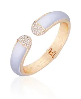 T Tahari Frosted Lucite Hinged Cuff