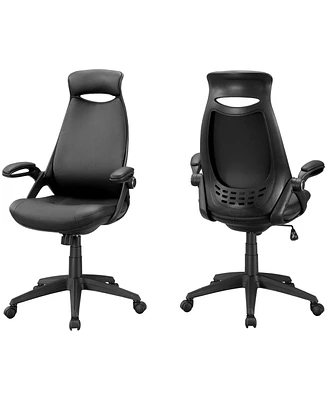 Monarch Specialties Leather Look Office Chair