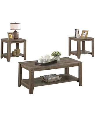 Monarch Specialties 3 Piece Table Set