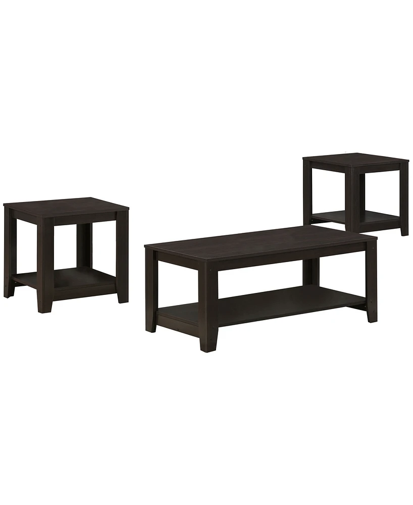 Monarch Specialties 3 Piece Table Set