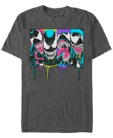 Marvel Men's Comic Collection Venom Neon Dripping Panels Short Sleeve T-Shirt