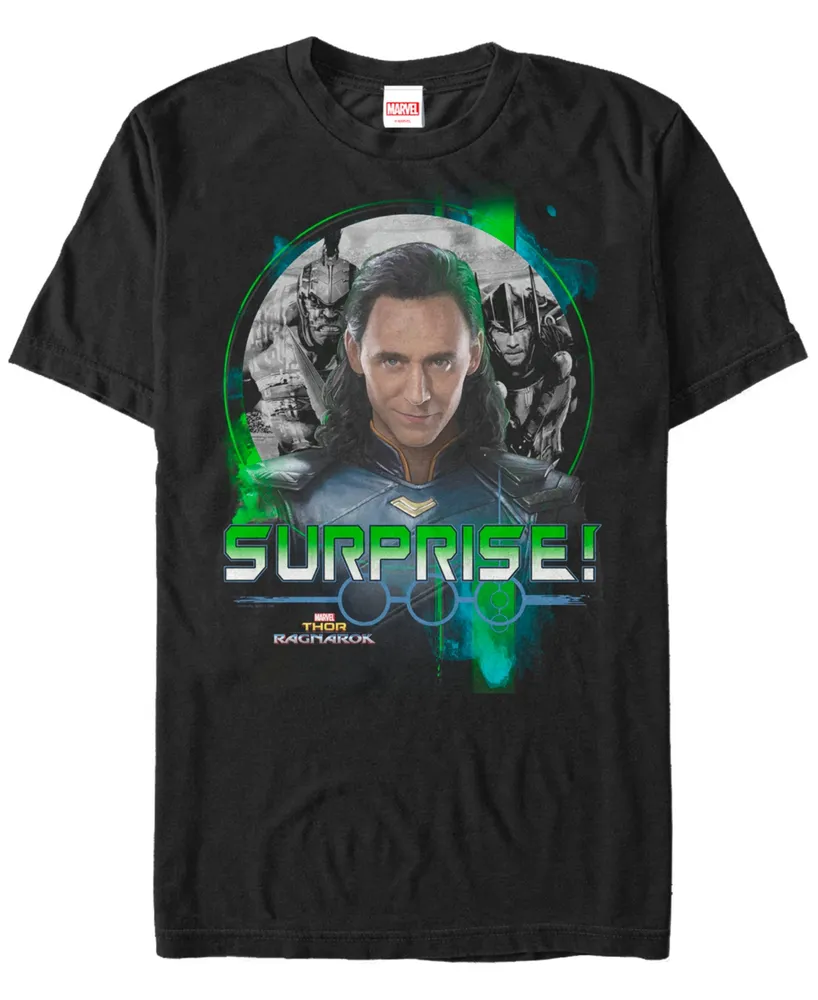 Marvel Men's Ragnarok Loki Surprise Short Sleeve T-Shirt