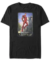 Marvel Men's Avengers The Armored Avenger Playing Card Short Sleeve T-Shirt