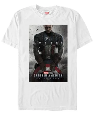 Marvel Men's Captain America The First Avenger Short Sleeve T-Shirt