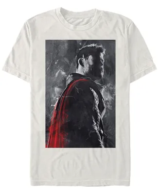 Marvel Men's Avengers Thor Shadowed Silhouette Short Sleeve T-Shirt