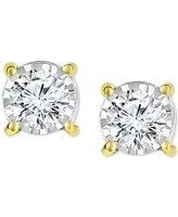 TruMiracle Diamond Stud Earrings (1/2 ct. t.w.) in 14k White, Yellow or Rose Gold
