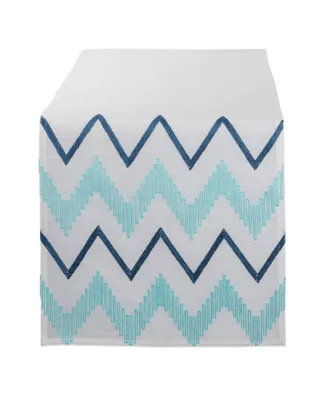 Design Imports Embroidered Chevron Table Runner