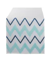 Design Imports Embroidered Chevron Table Runner