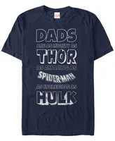 Marvel Men's Comic Collection Dads Short Sleeve T-Shirt