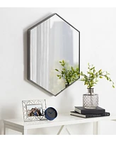 Kate and Laurel Rhodes Framed Hexagon Wall Mirror