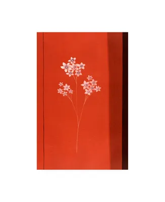 Pablo Esteban Red Under Tiny White Flowers Canvas Art