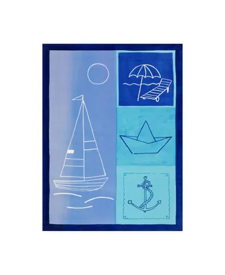 Pablo Esteban Nautical Theme in Blues Canvas Art