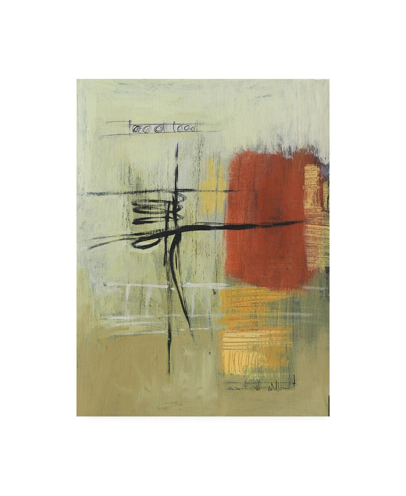 Pablo Esteban Rust and Neutral Abstract Canvas Art - 27" x 33.5"