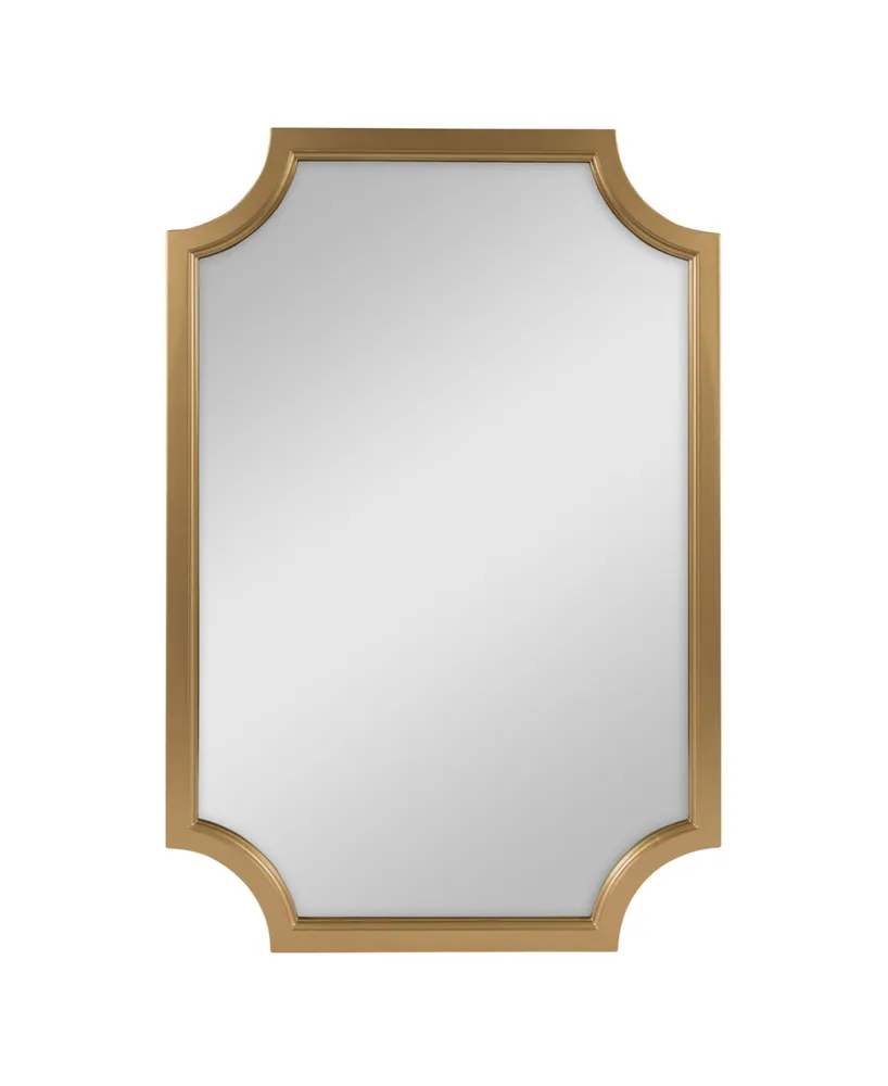 Kate and Laurel Hogan Framed Scallop Wall Mirror - 24" x 36"
